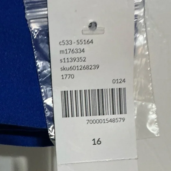 Lane Bryant slim capri mid rise size 16 NWT $69 blue - Picture 3 of 7